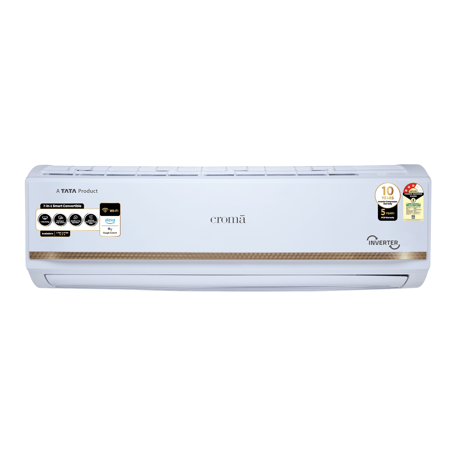 Buy Croma 7 in 1 Convertible 1.5 Ton 3 Star Inverter Split Smart